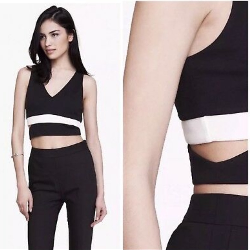 Express cut out crop top